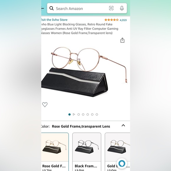 Blue light blocking glasses.  No prescription - Picture 5 of 5